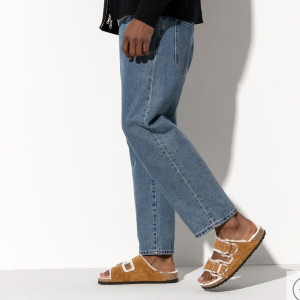 Birkenstock Arizona ShearlingSuede Leather New - Picture 1 of 9